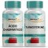 Kit Ácido D-Aspártico 1000 Mg Com Turkesterone 500 Mg 30 Cápsulas Cada
